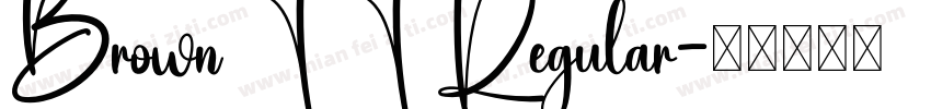 BrownTT Regular字体转换